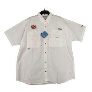 Clemson University Columbia PFG Bonehead Shirt Mens‎ XL Performance Fishing Gear